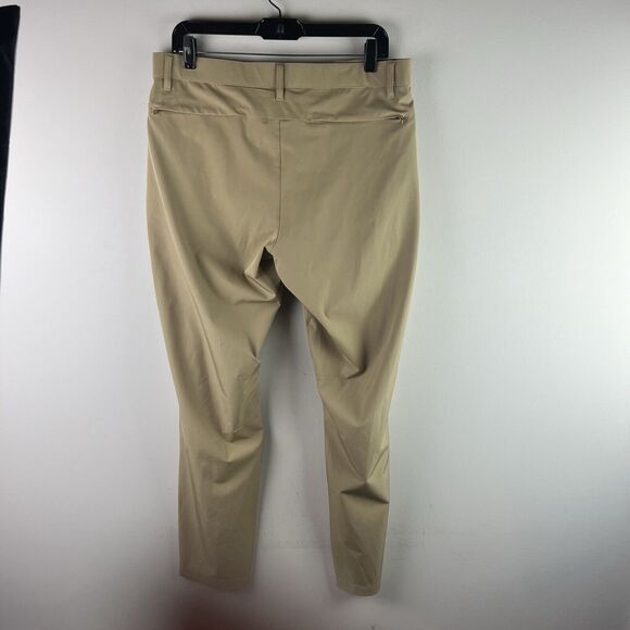 Fabletics Pants Men 33x32 Beige The High Side Chino Lightweight Comfort Slim Fit - Picture 5 of 9